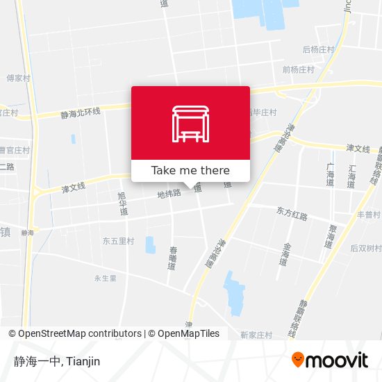 静海一中 map