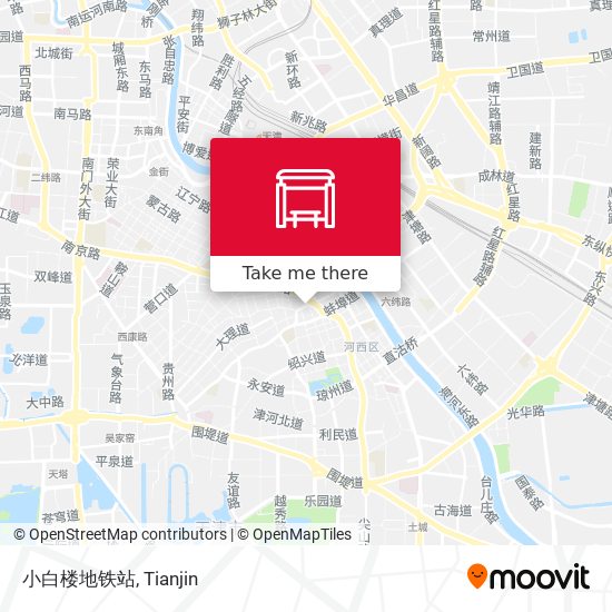 小白楼地铁站 map