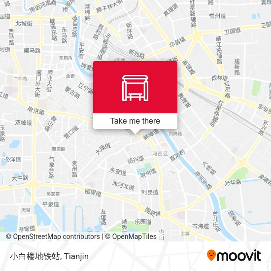 小白楼地铁站 map