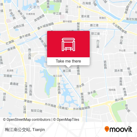 梅江南公交站 map