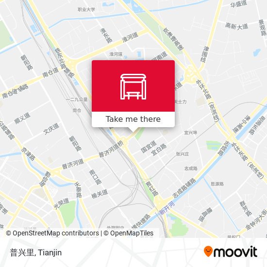 普兴里 map