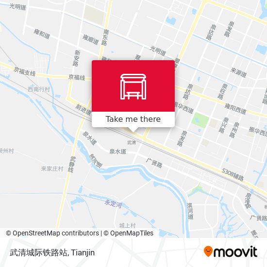 武清城际铁路站 map