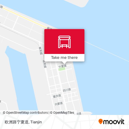 欧洲路宁夏道 map