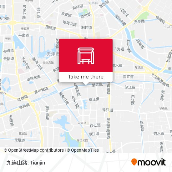 九连山路 map