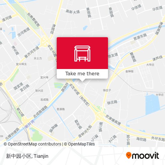 新中园小区 map