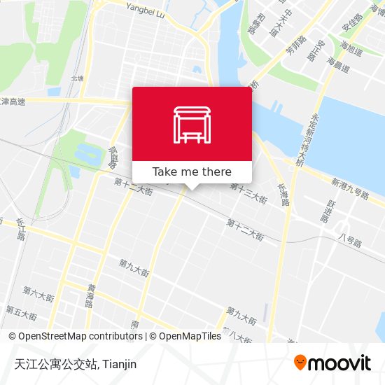 天江公寓公交站 map