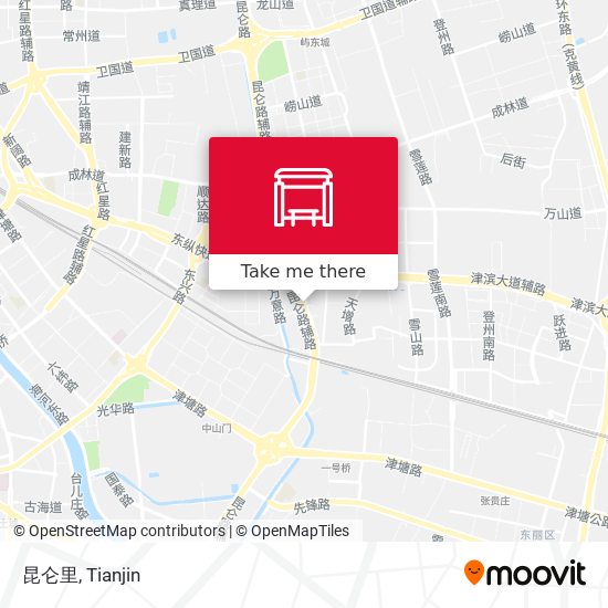 昆仑里 map