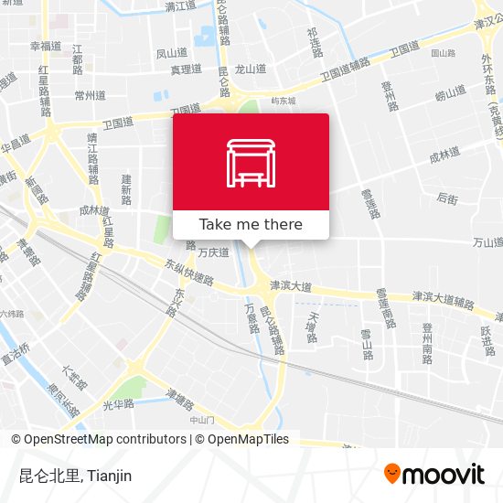 昆仑北里 map