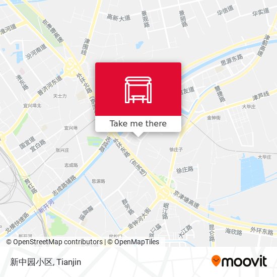 新中园小区 map
