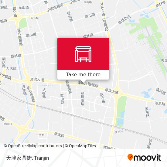 天津家具街 map
