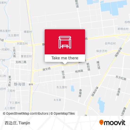 西边庄 map