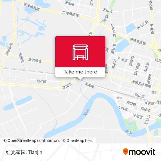 红光家园 map