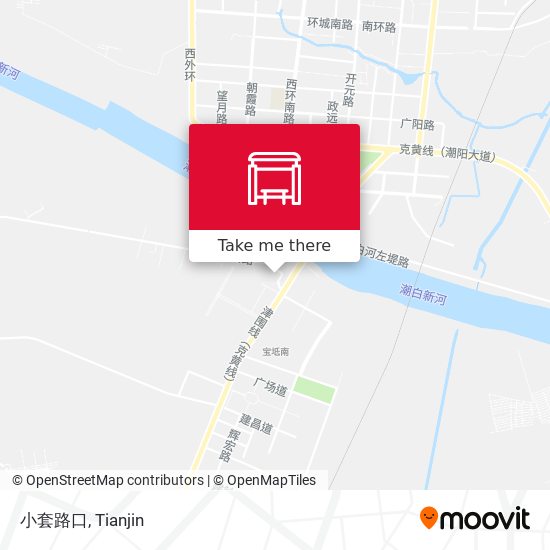 小套路口 map
