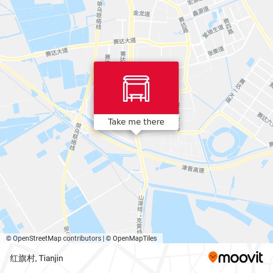 红旗村 map