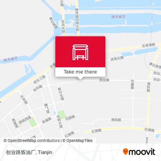 创业路炼油厂 map