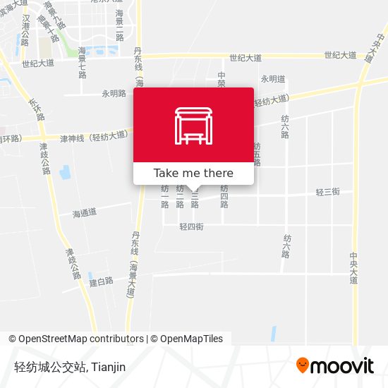 轻纺城公交站 map