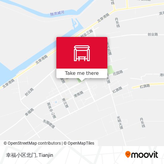 幸福小区北门 map
