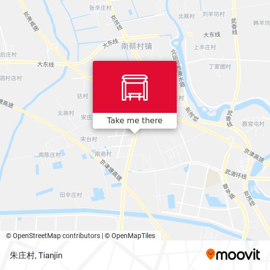 朱庄村 map