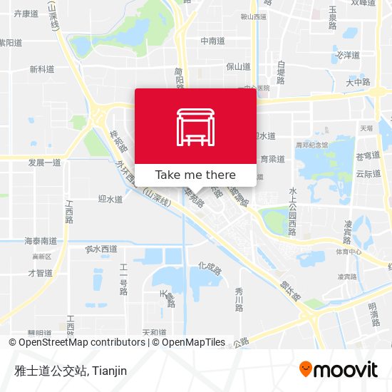 雅士道公交站 map