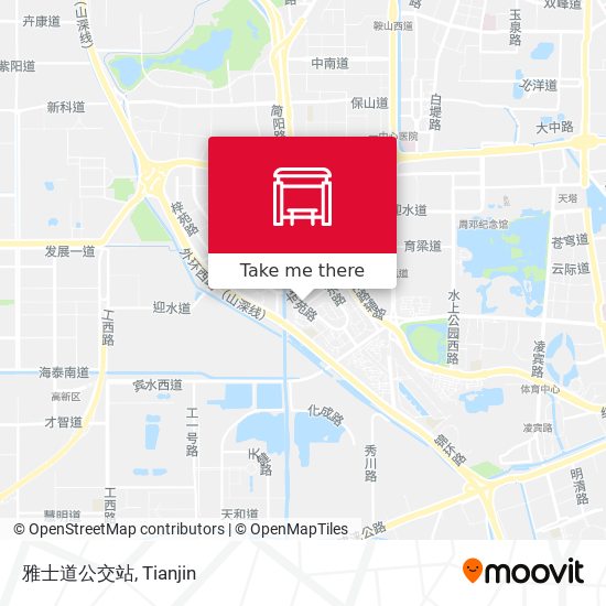 雅士道公交站 map