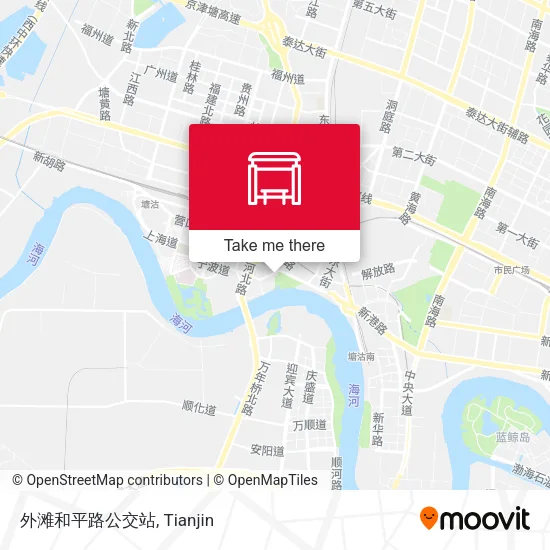 外滩和平路公交站 map