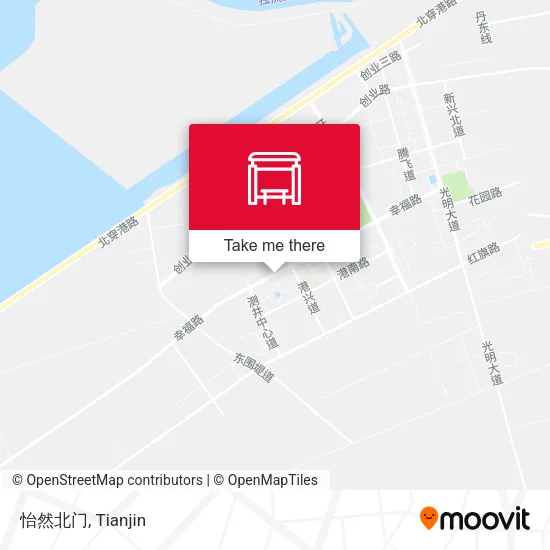 怡然北门 map
