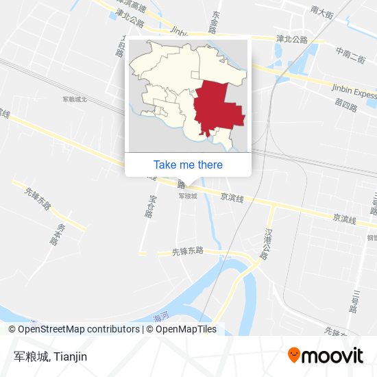 军粮城 map