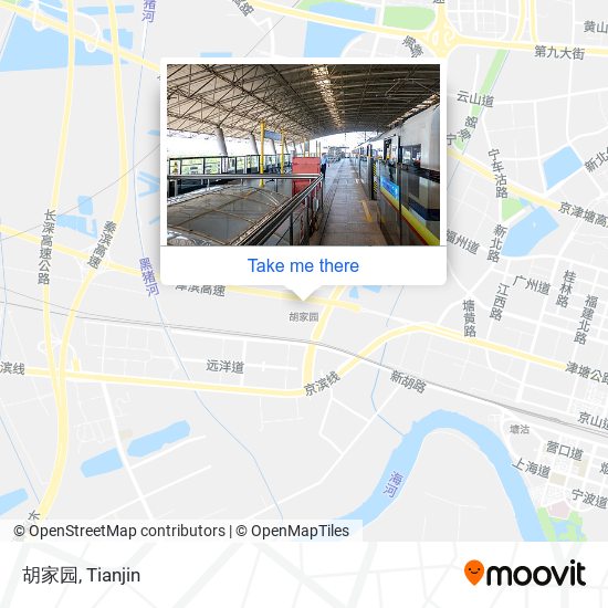胡家园 map