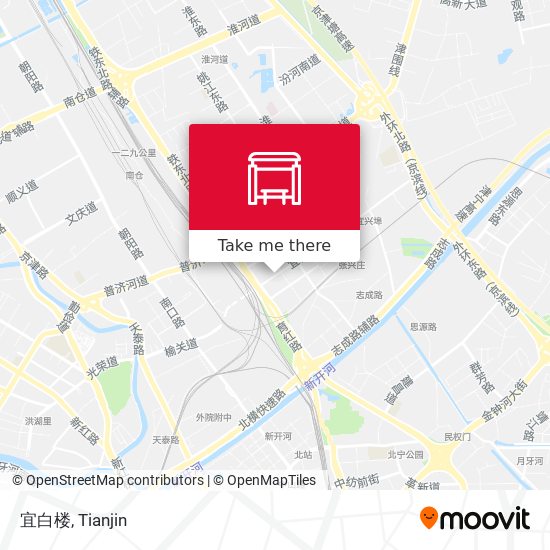 宜白楼 map