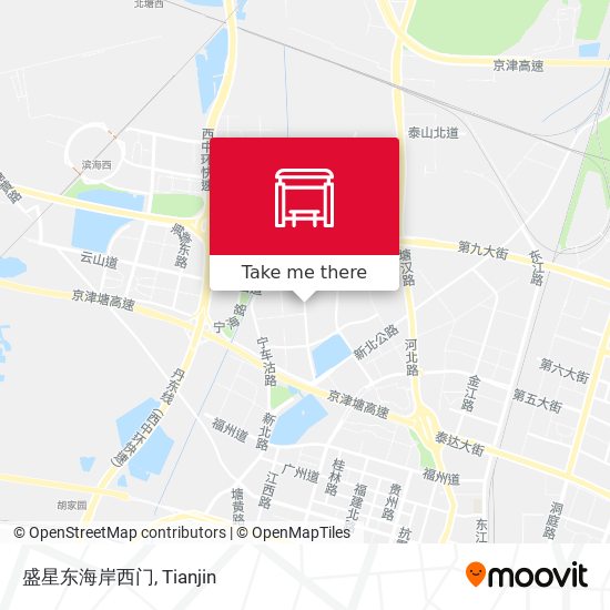 盛星东海岸西门 map