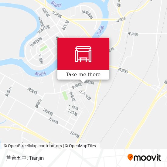 芦台五中 map