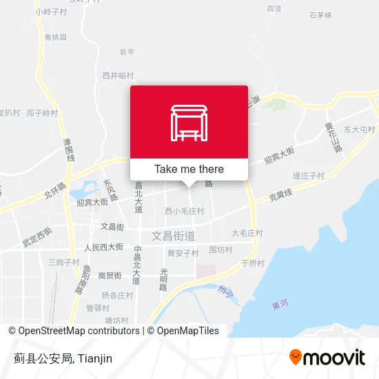 蓟县公安局 map