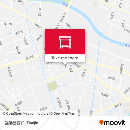 福港园西门 map