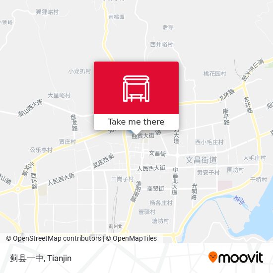 蓟县一中 map