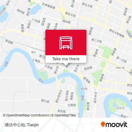 塘沽中心站 map