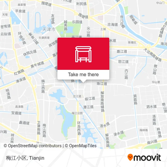 梅江小区 map