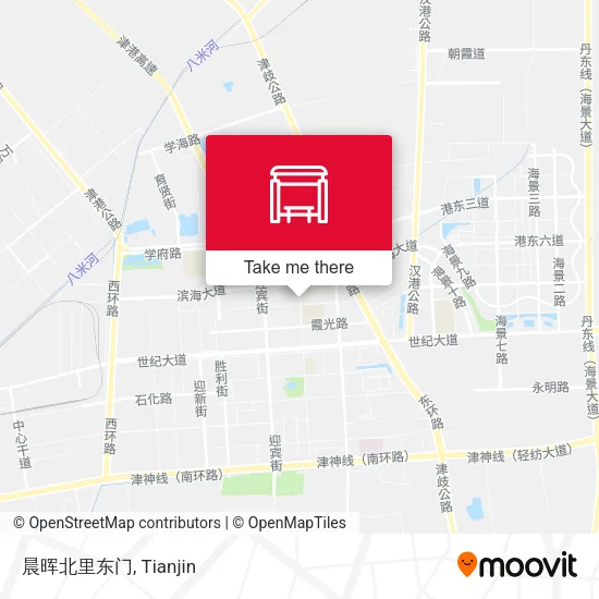 晨晖北里东门 map