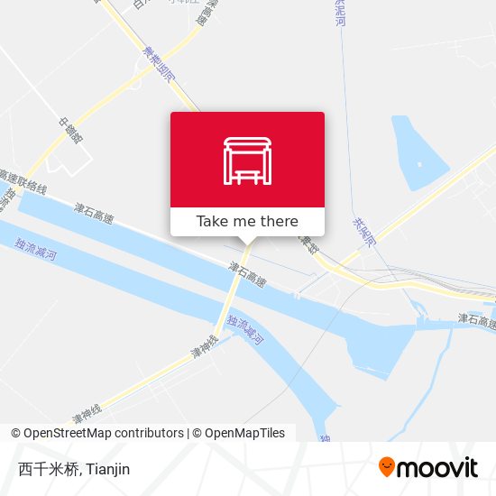 西千米桥 map