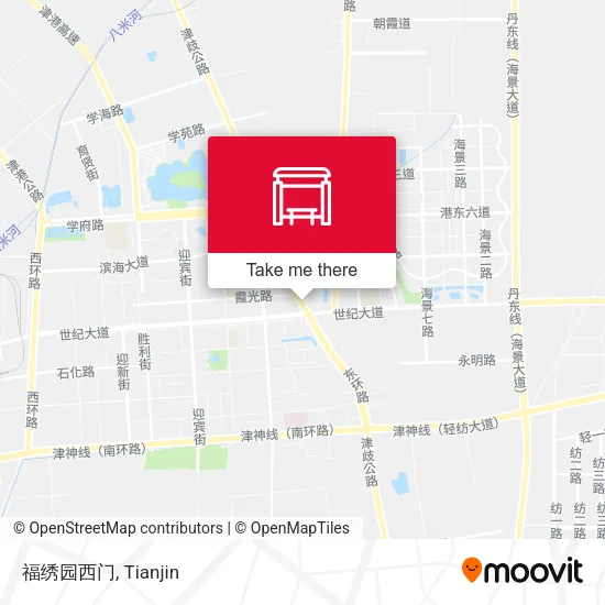 福绣园西门 map