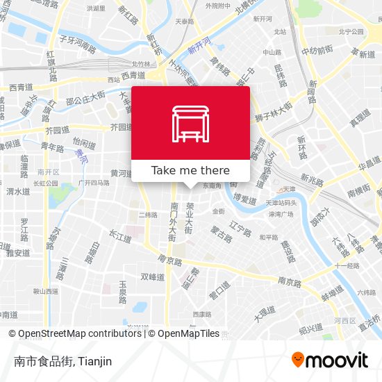 南市食品街 map