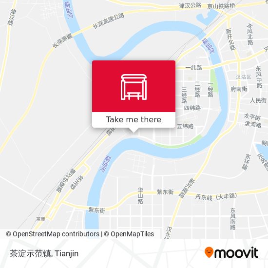 茶淀示范镇 map