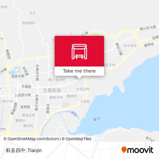 蓟县四中 map