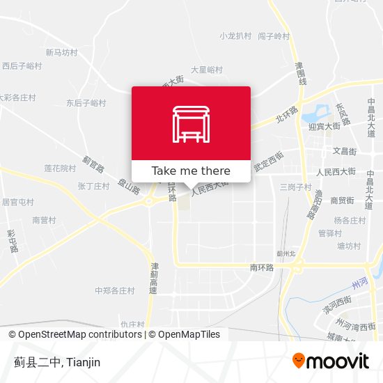 蓟县二中 map