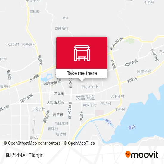阳光小区 map