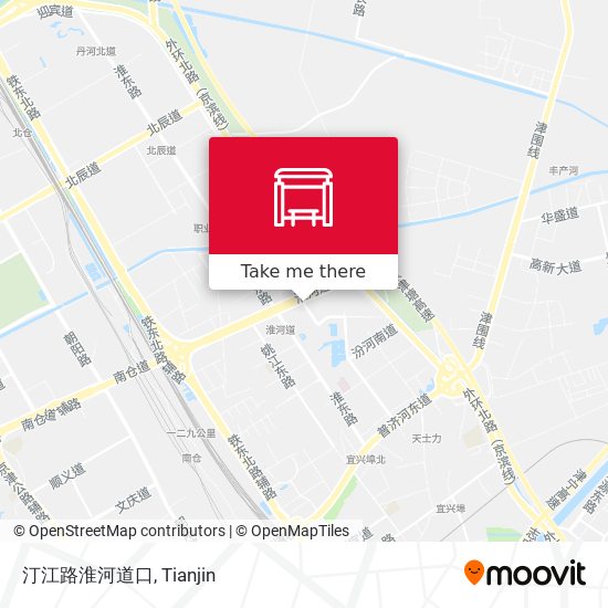 汀江路淮河道口 map