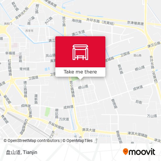 盘山道 map