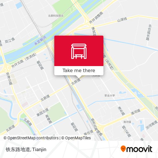 铁东路地道 map