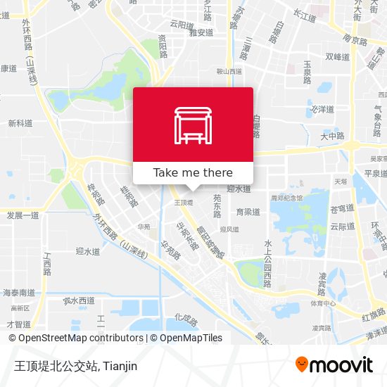 王顶堤北公交站 map