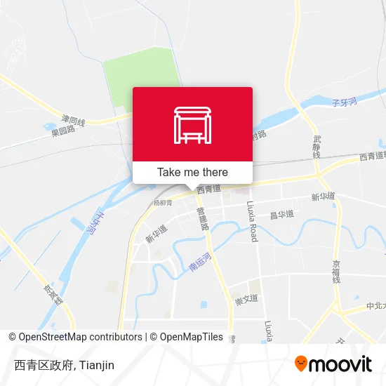 西青区政府 map