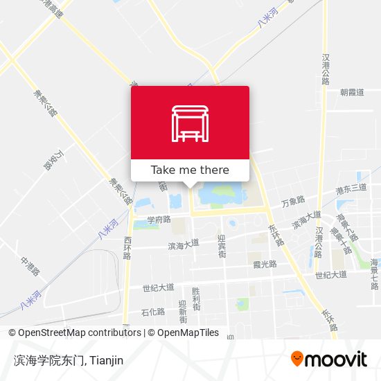 滨海学院东门 map